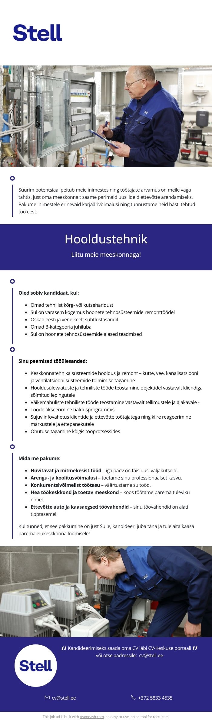 Stell Eesti AS Hooldustehnik