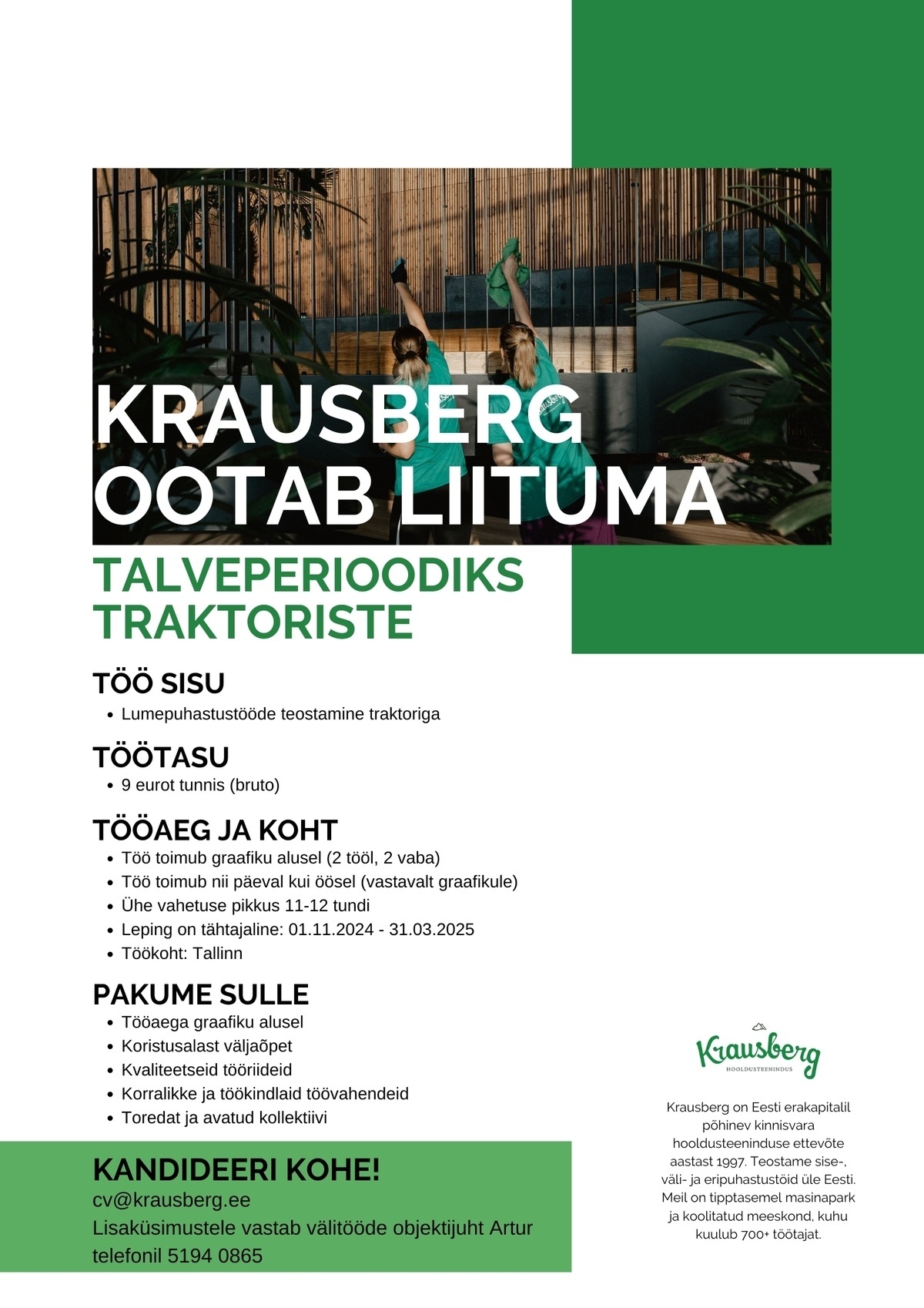 KRAUSBERG EESTI OÜ Traktorist