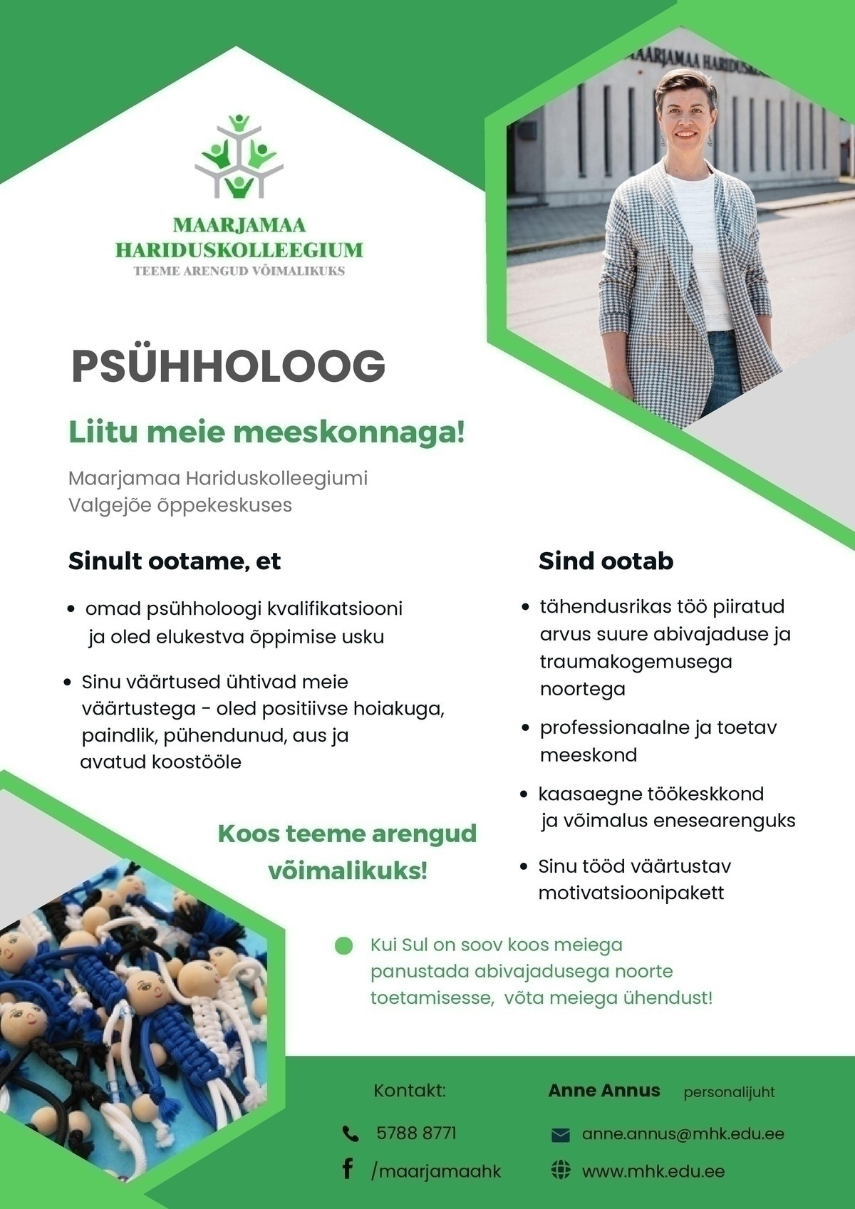 Maarjamaa Hariduskolleegium Psühholoog