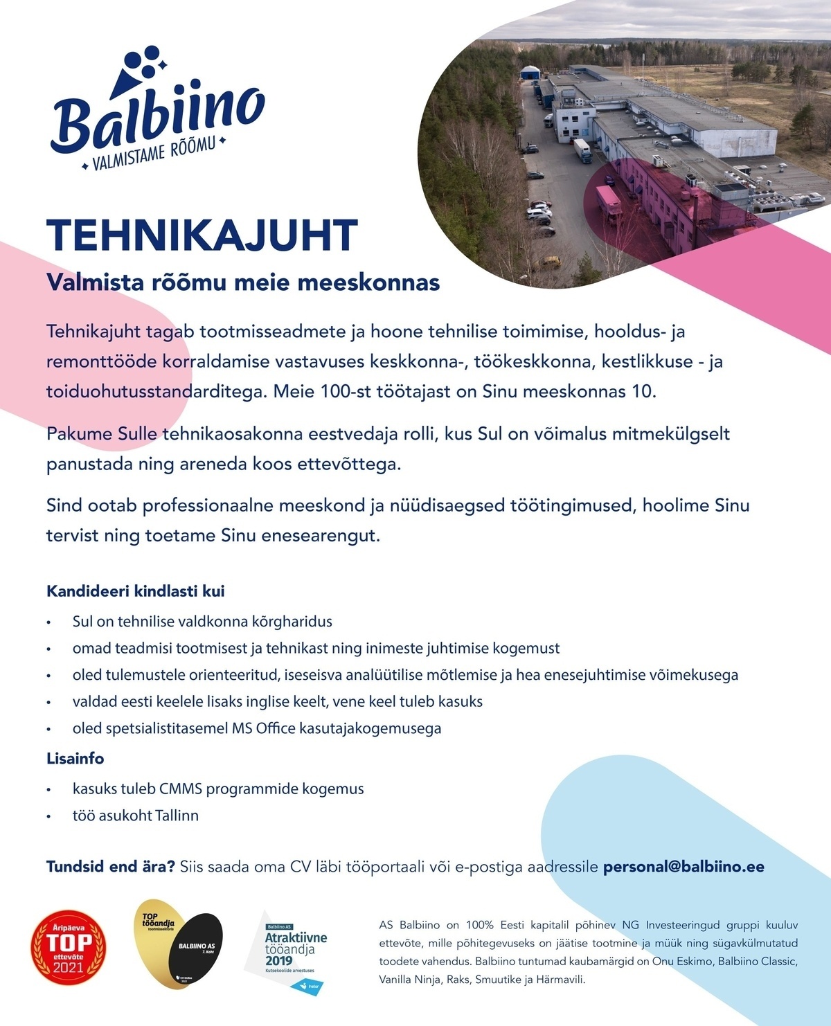 Balbiino AS Tehnikajuht