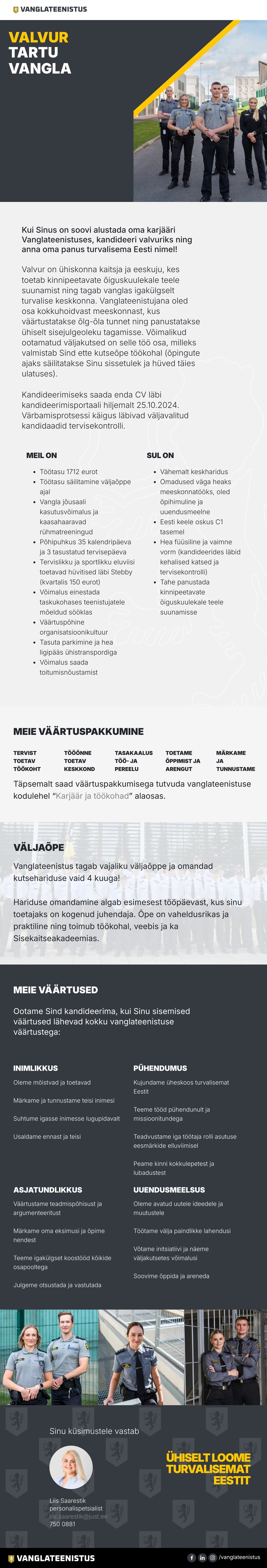 Tartu vangla Valvur