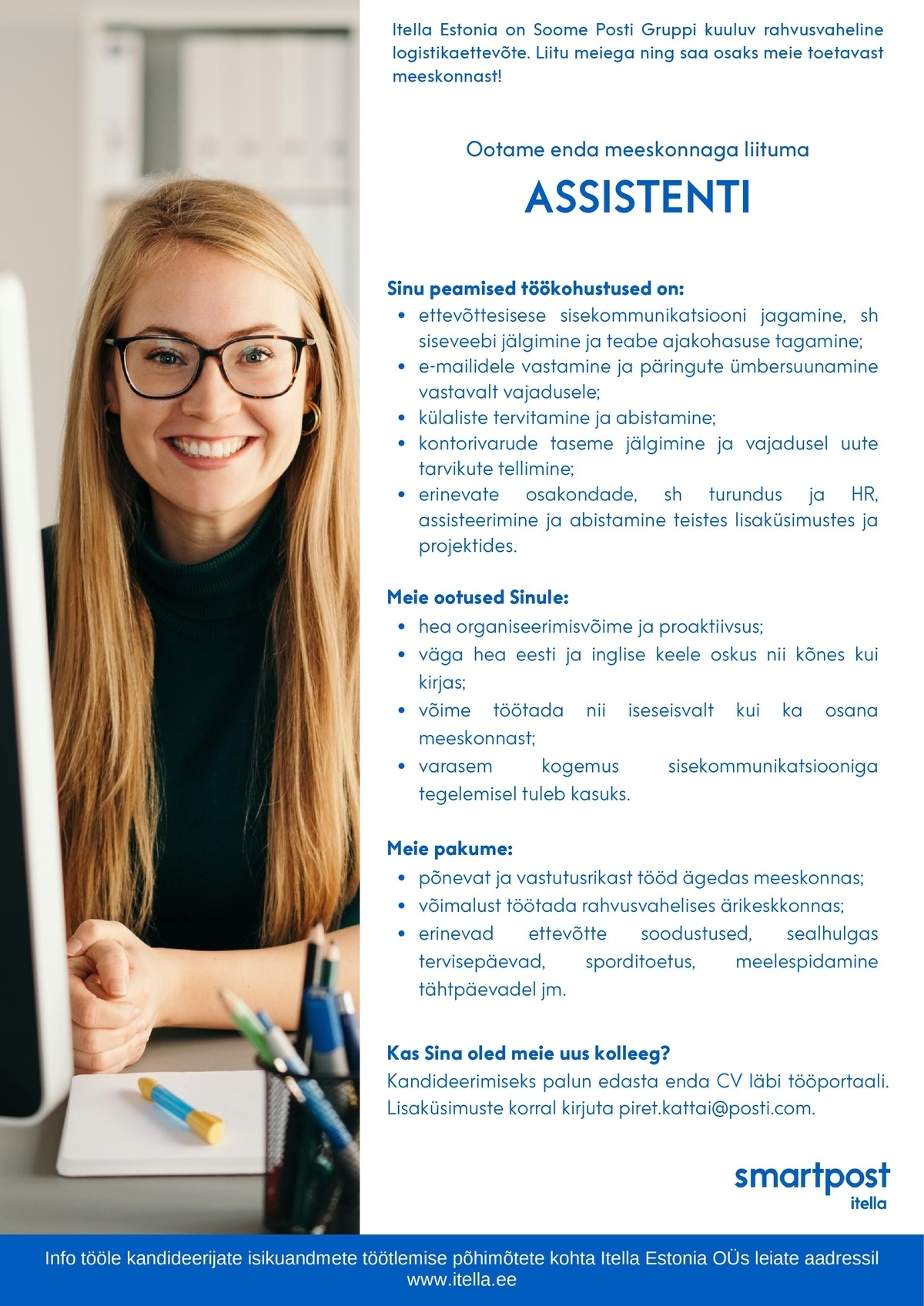 Itella Estonia OÜ Assistent