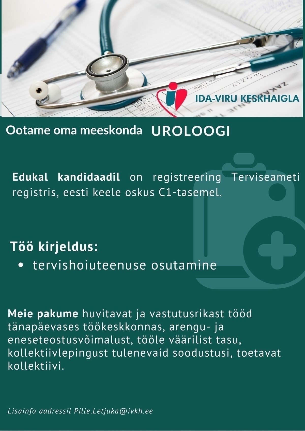 Ida-Viru Keskhaigla SA Uroloog