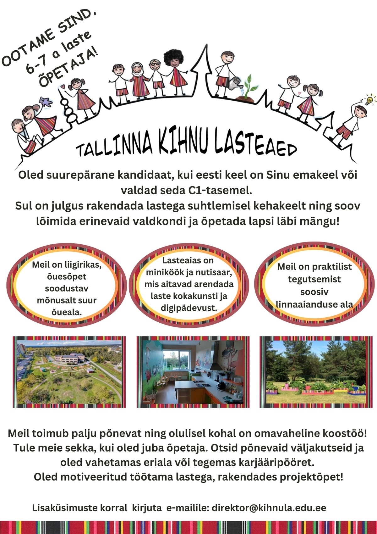 Tallinna Kihnu Lasteaed Õpetaja