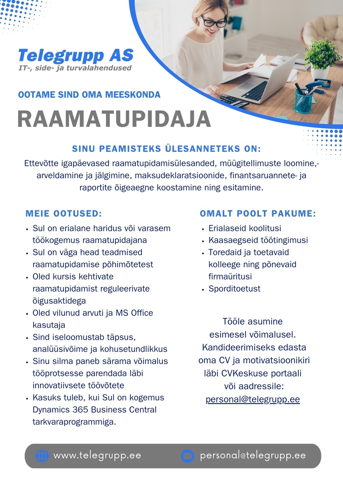 Telegrupp AS Raamatupidaja