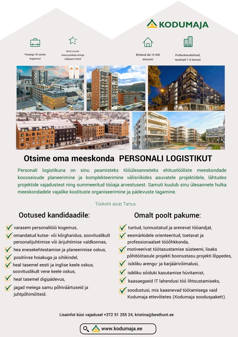 Kodumaja AS Personali logistik