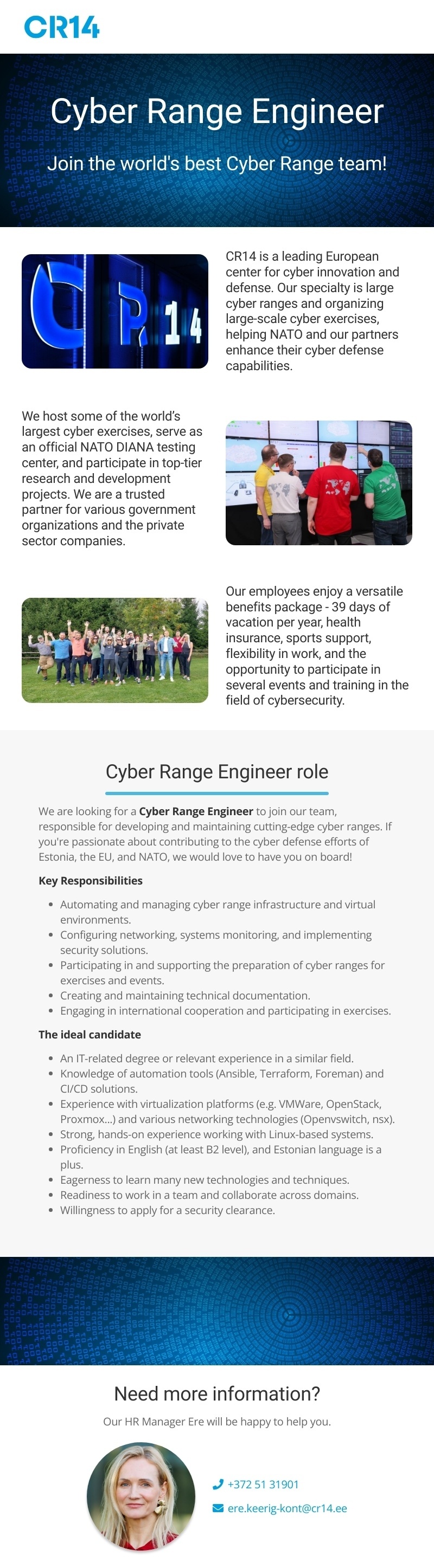 CR14 SA Cyber Range Engineer