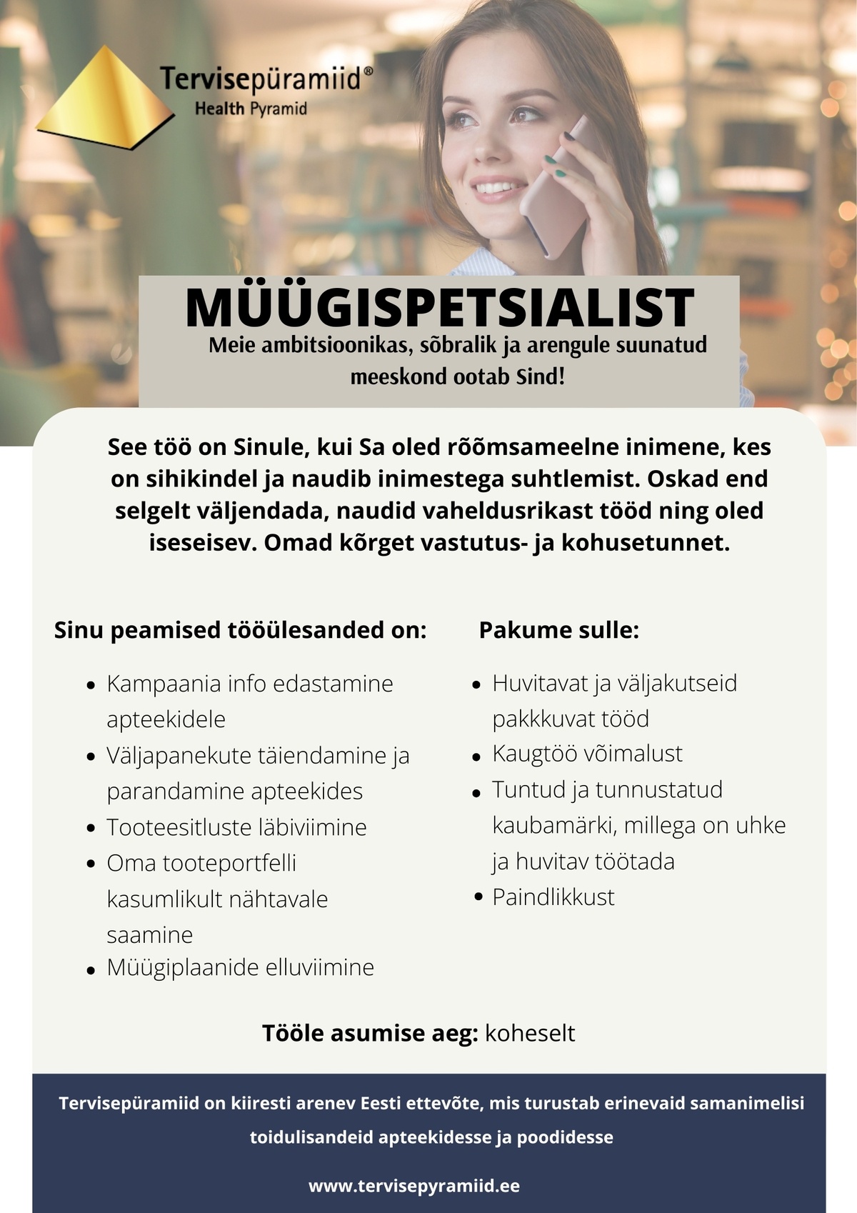 Freile OÜ Müügispetsialist