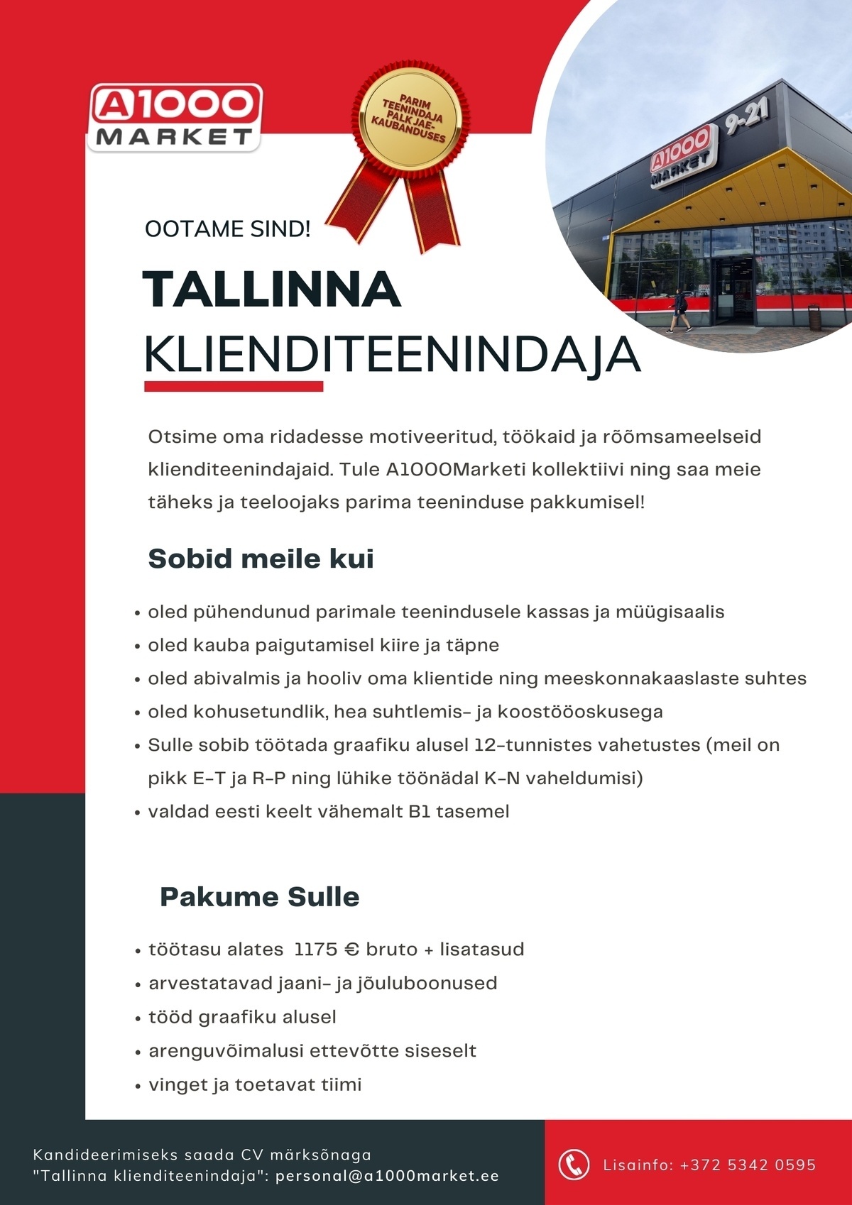 A1M OÜ Klienditeenindaja