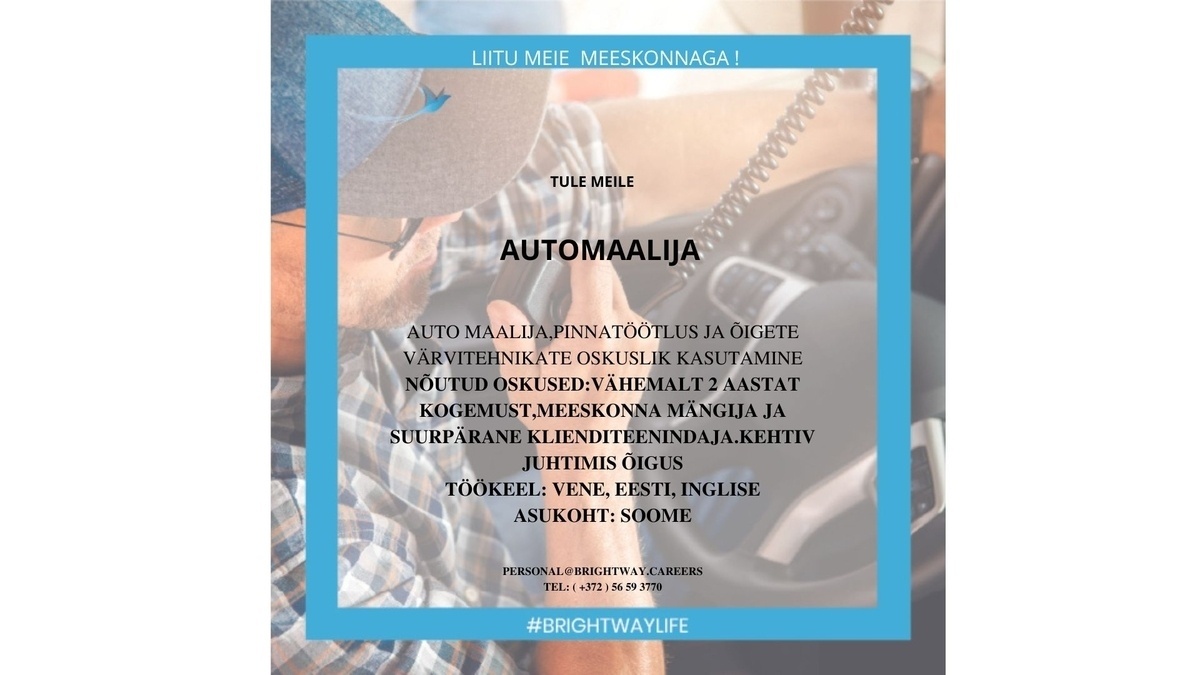 BRIGHTWAY OÜ Automaalija