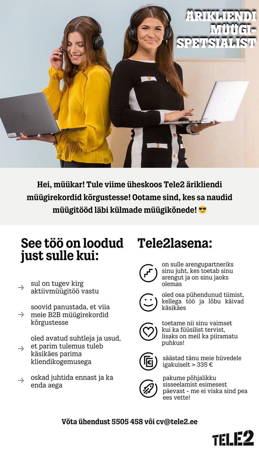 Tele2 Ärikliendi müügispetsialist