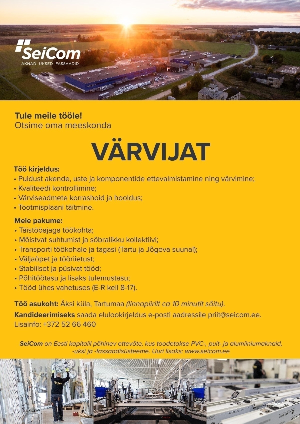 SEICOM OÜ Värvija