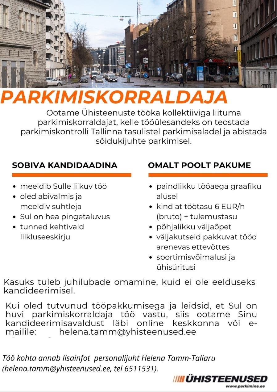 ÜHISTEENUSED AS Parkimiskorraldaja