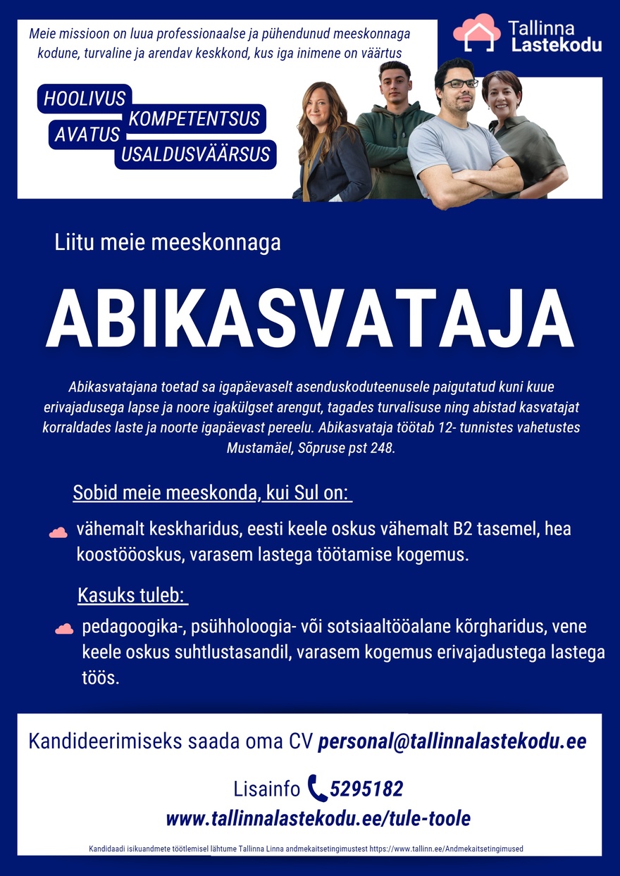 Tallinna Lastekodu Abikasvataja