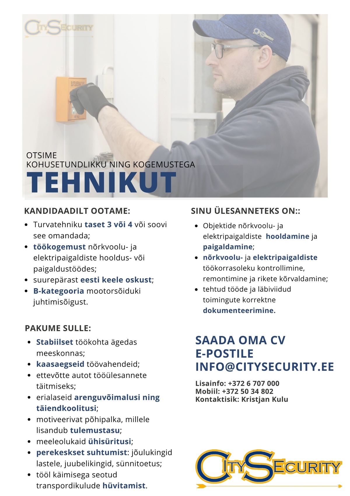 CITYSECURITY OÜ Tehnik