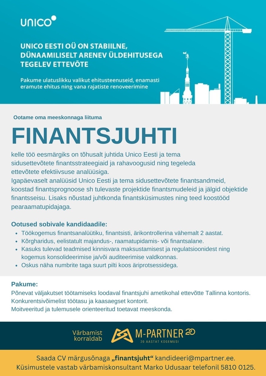 M-Partner HR Finantsjuht