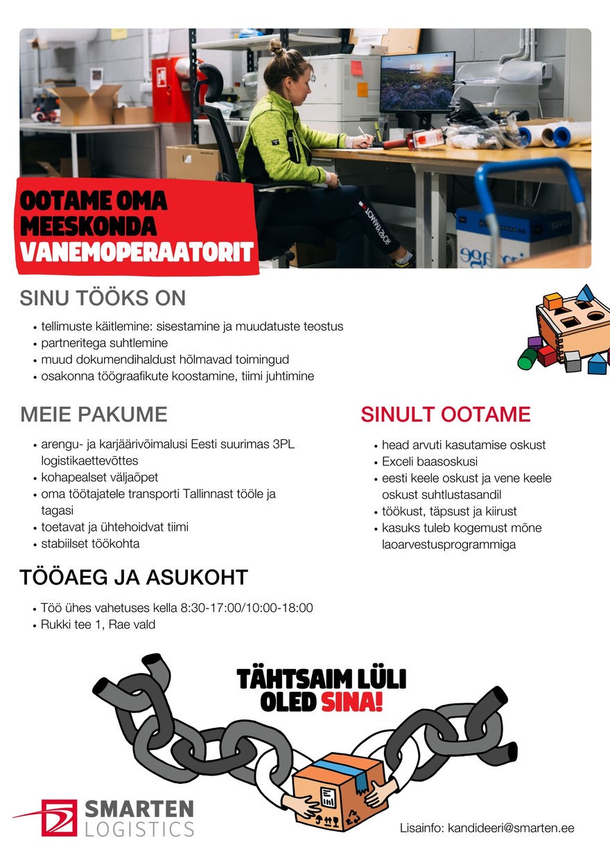 AS Smarten Logistics Vanemoperaator