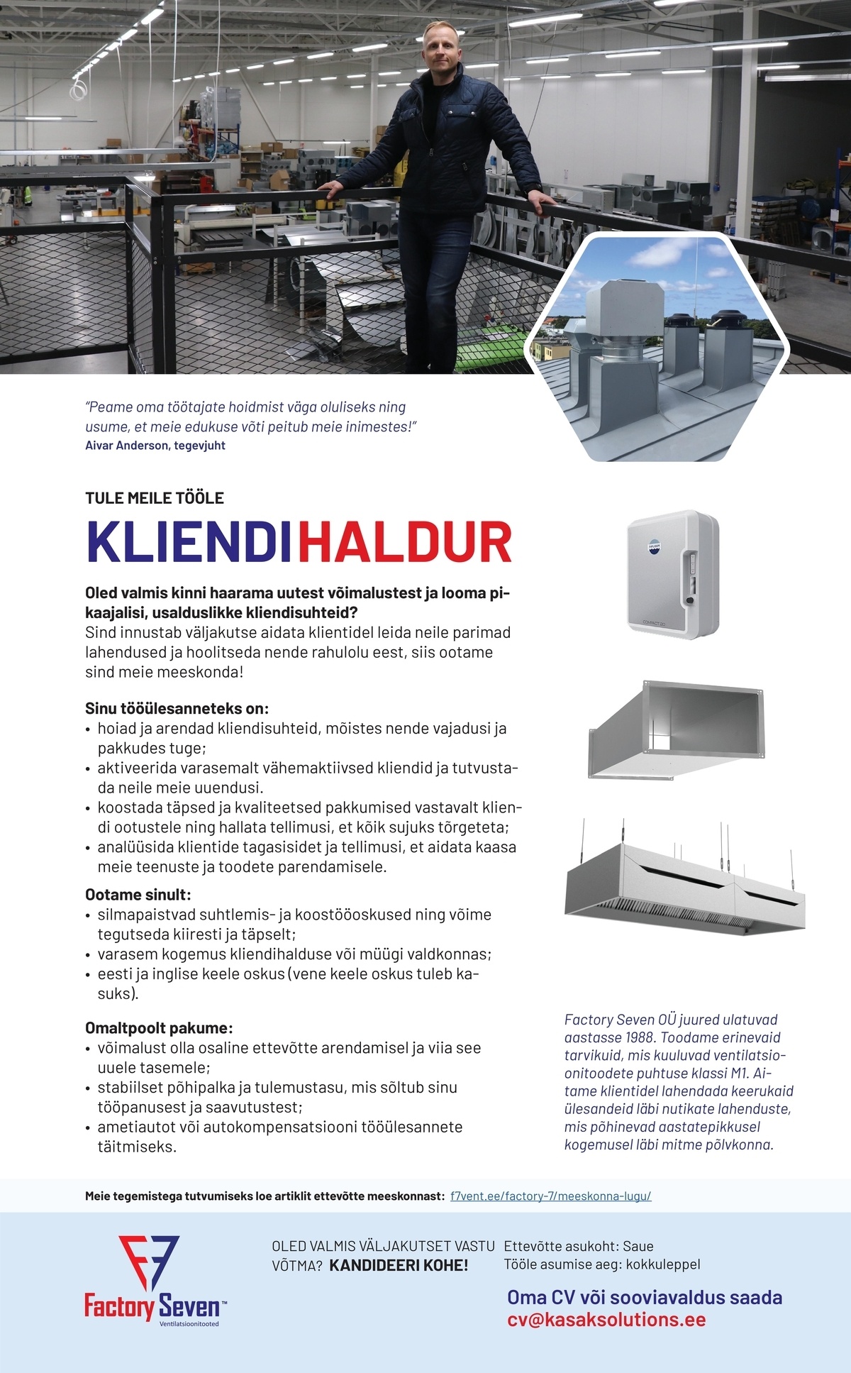 Kasak Solutions OÜ Kliendihaldur, Factory Seven OÜ