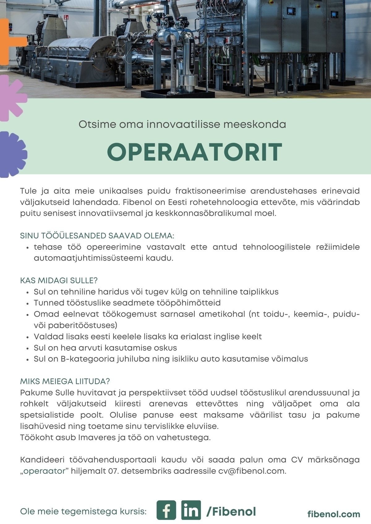 Fibenol OÜ OPERAATOR