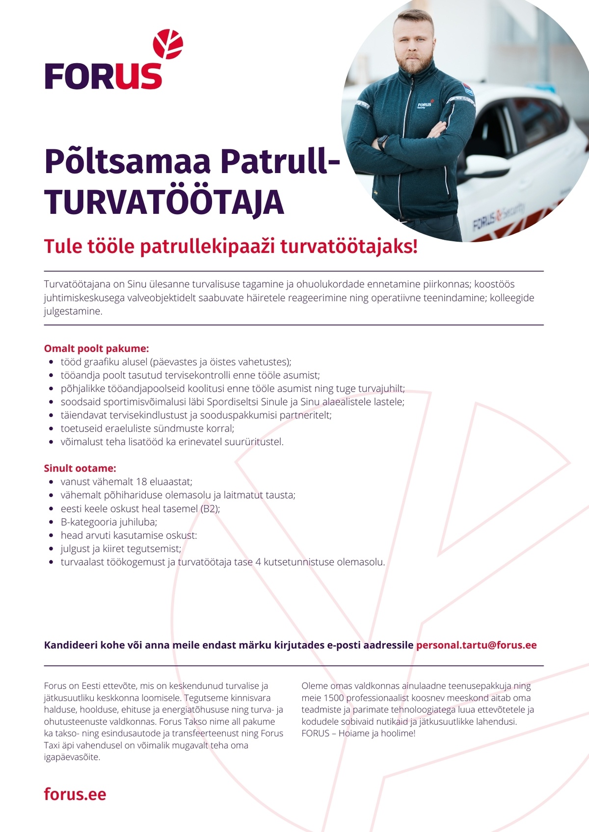 Forus Security AS Patrull-turvatöötaja