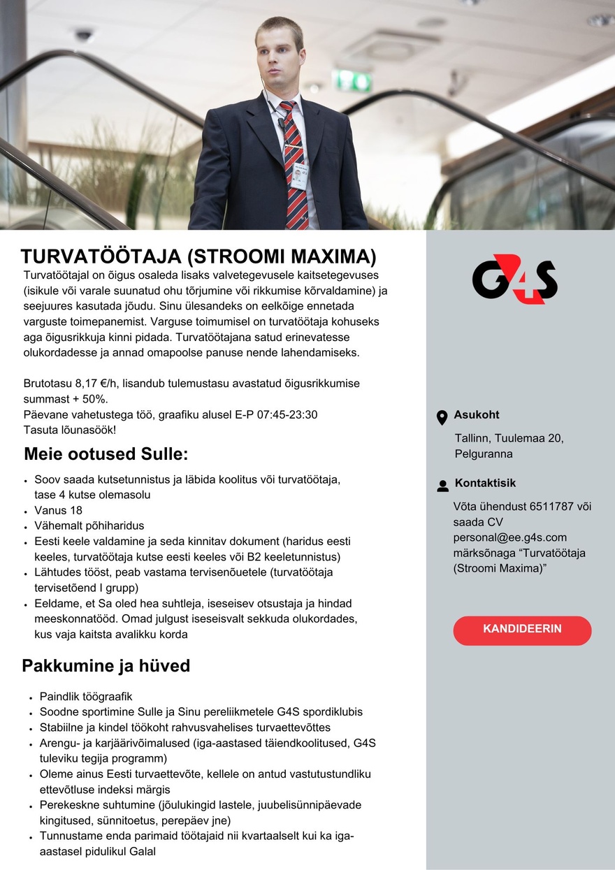 AS G4S Eesti Turvatöötaja (Stroomi Maxima)