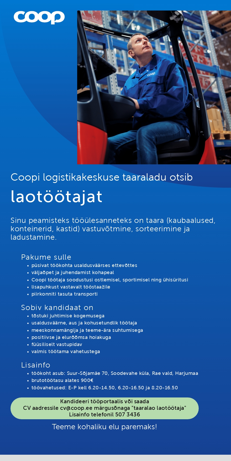 Coop Eesti Keskühistu Laotöötaja (taaraladu)