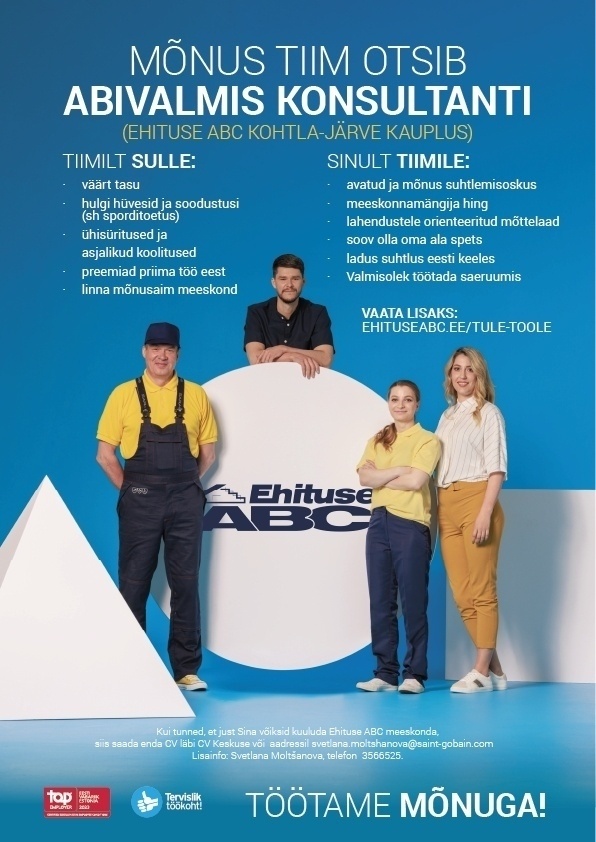 Optimera Estonia AS - Ehituse ABC Abivalmis konsultant (Kohtla-Järve Ehituse ABC)