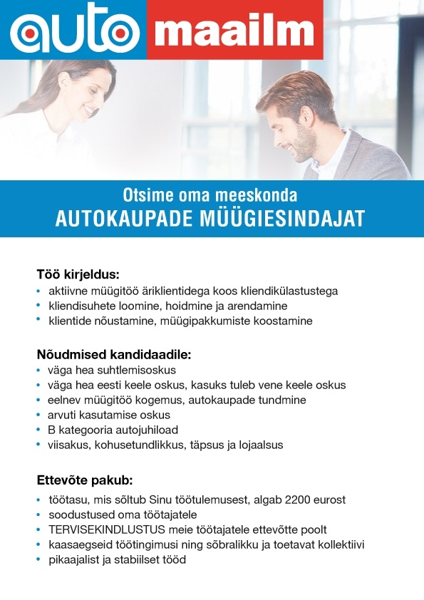 Salome Auto AS AUTOKAUPADE MÜÜGIESINDAJA