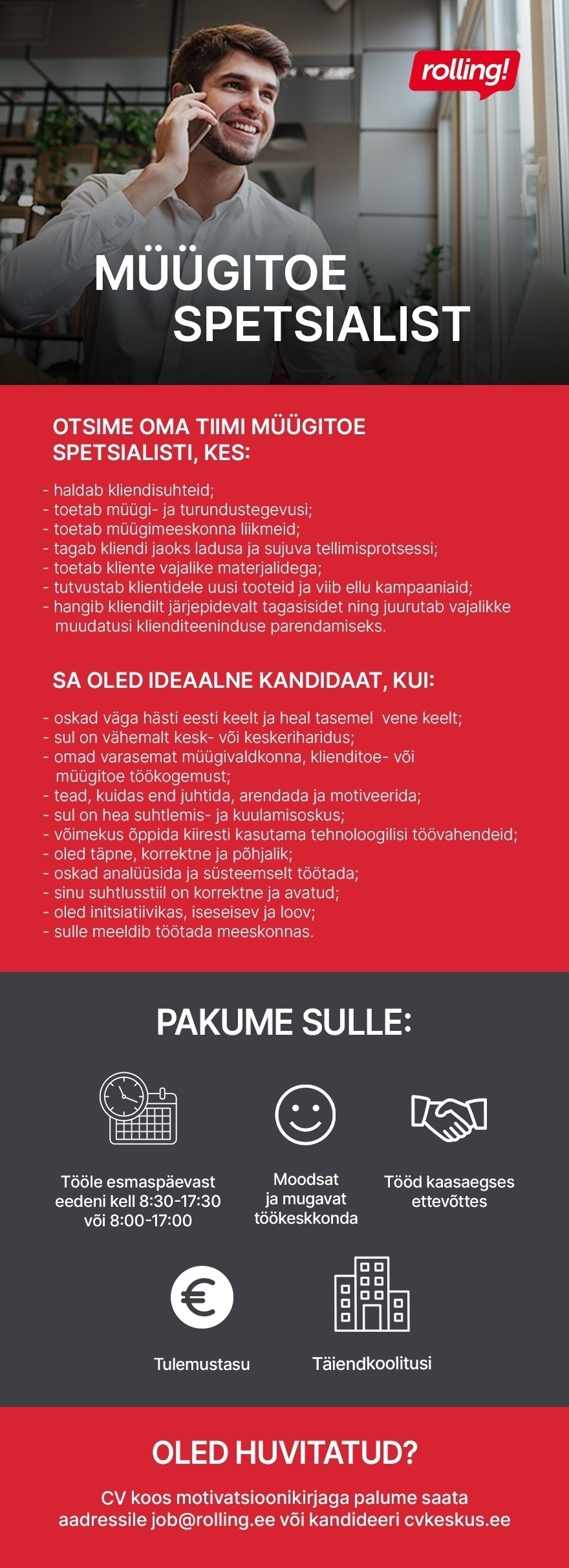 ROLLING OÜ MÜÜGITOE SPETSIALIST