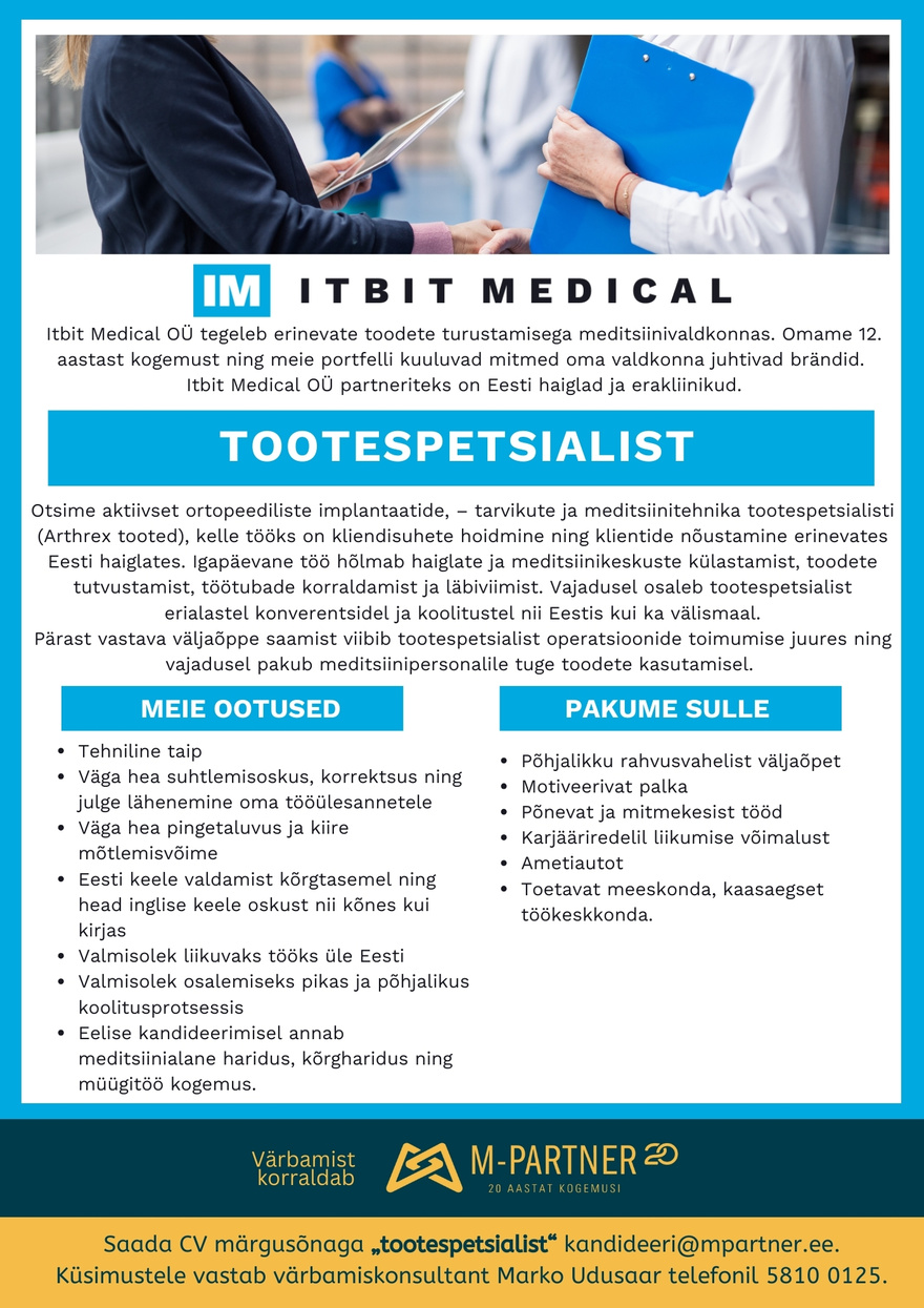 M-Partner HR Tootespetsialist