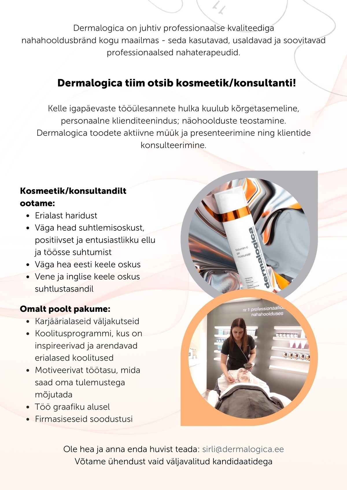 Derma Baltic OÜ Ülemiste Dermalogica konsultant