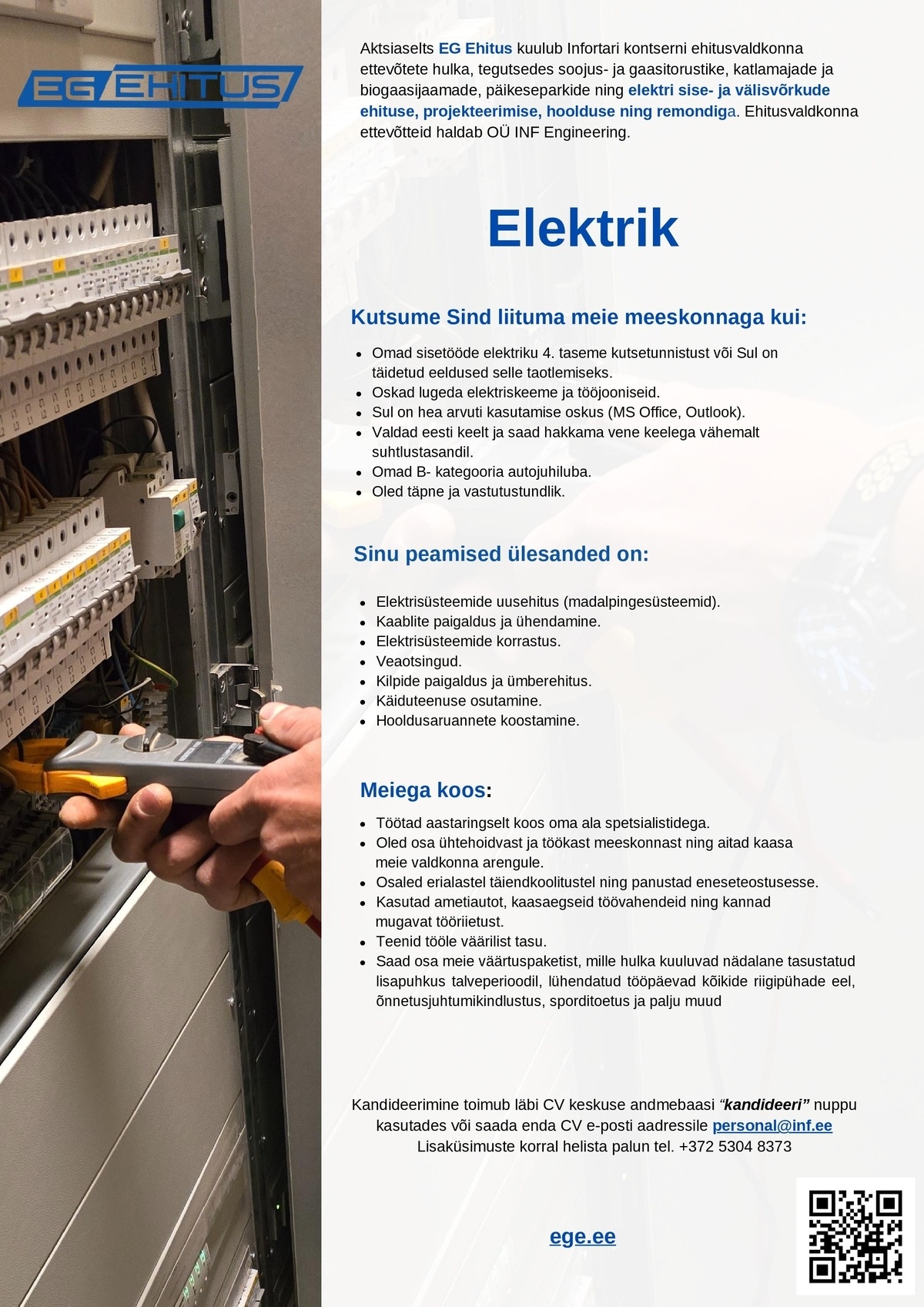 EG EHITUS AS Elektrik