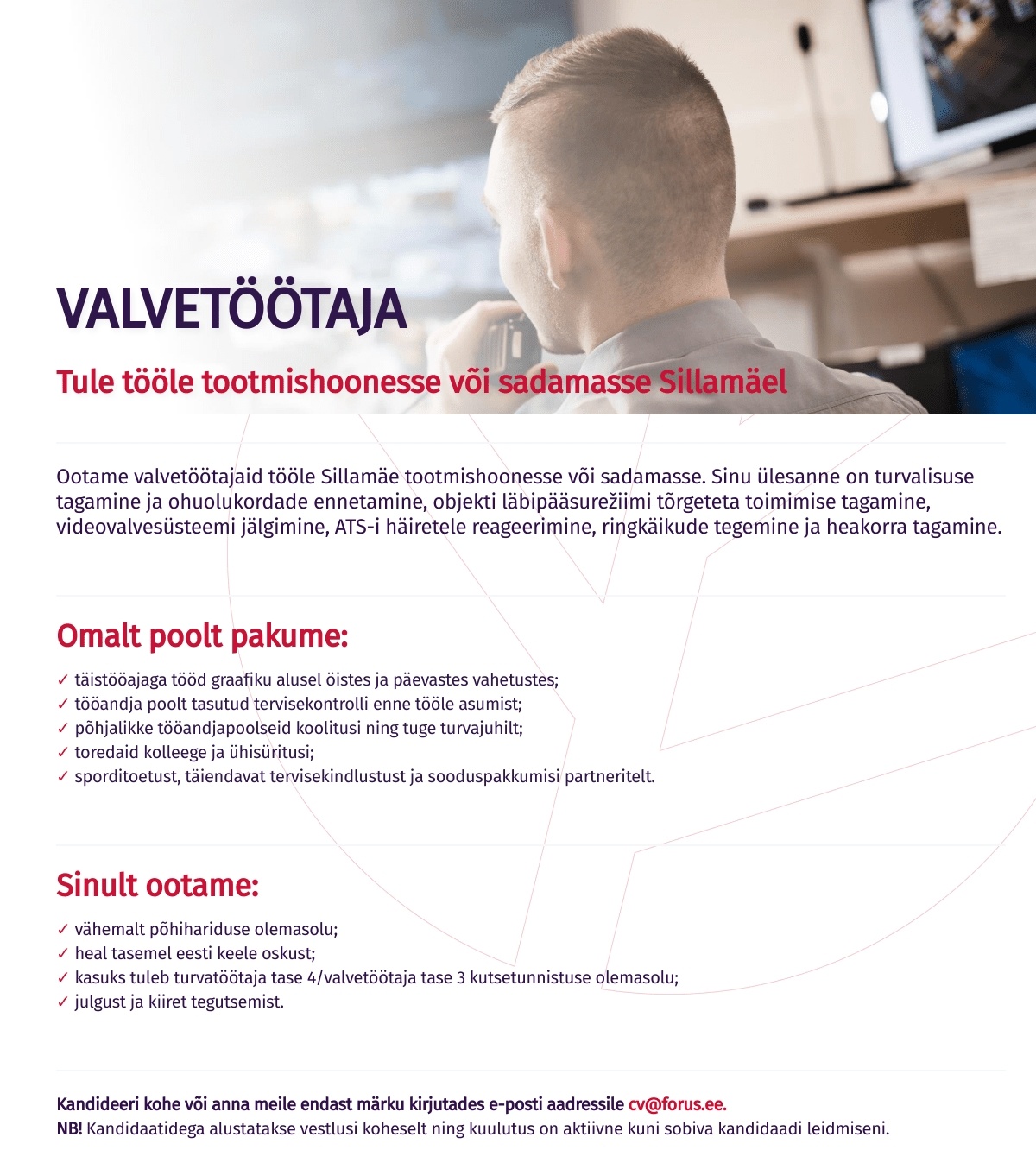 Forus Security AS Valvetöötaja Sillamäel