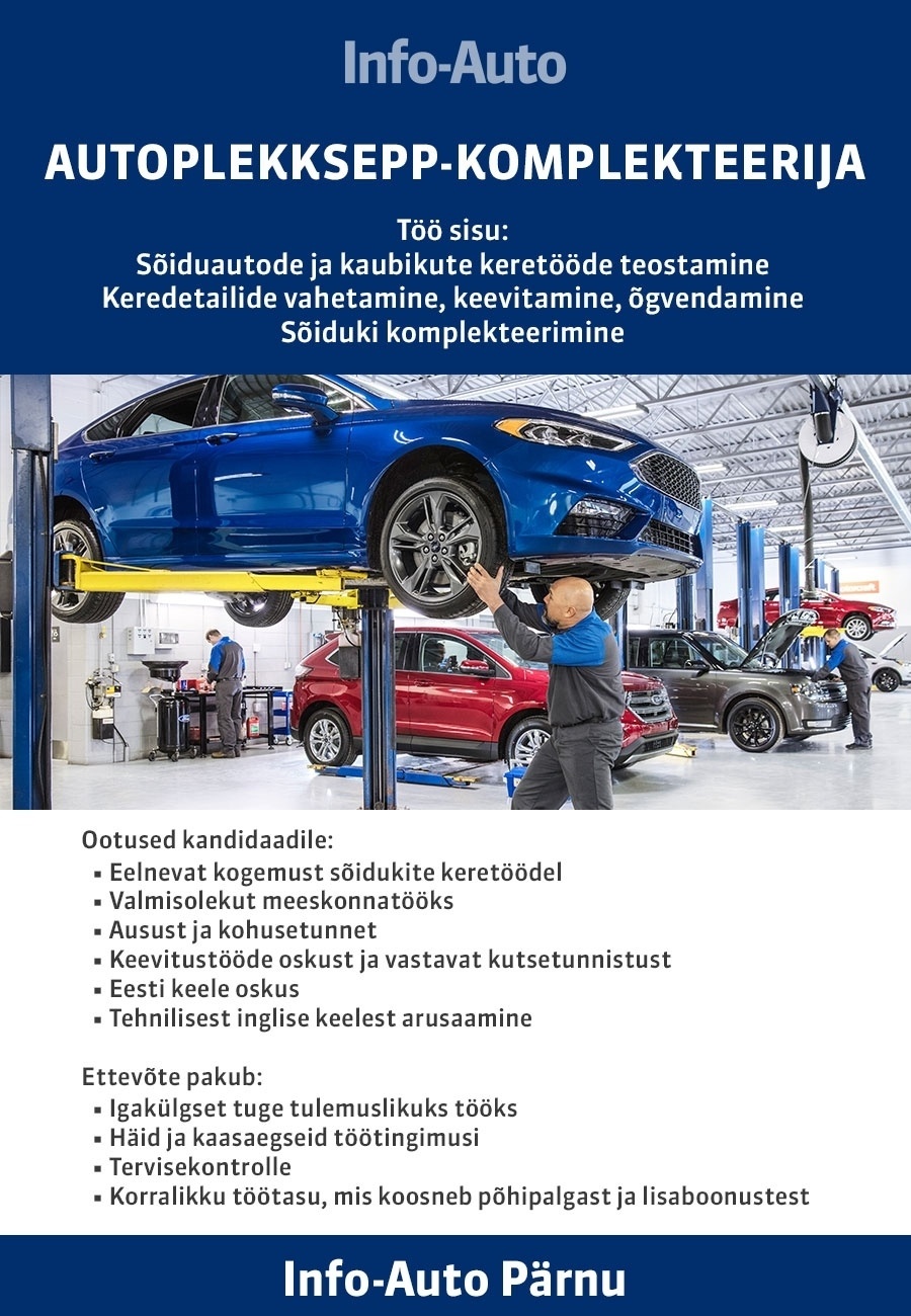 AS Info-Auto Pärnu esindus Plekksepp-komplekteerija