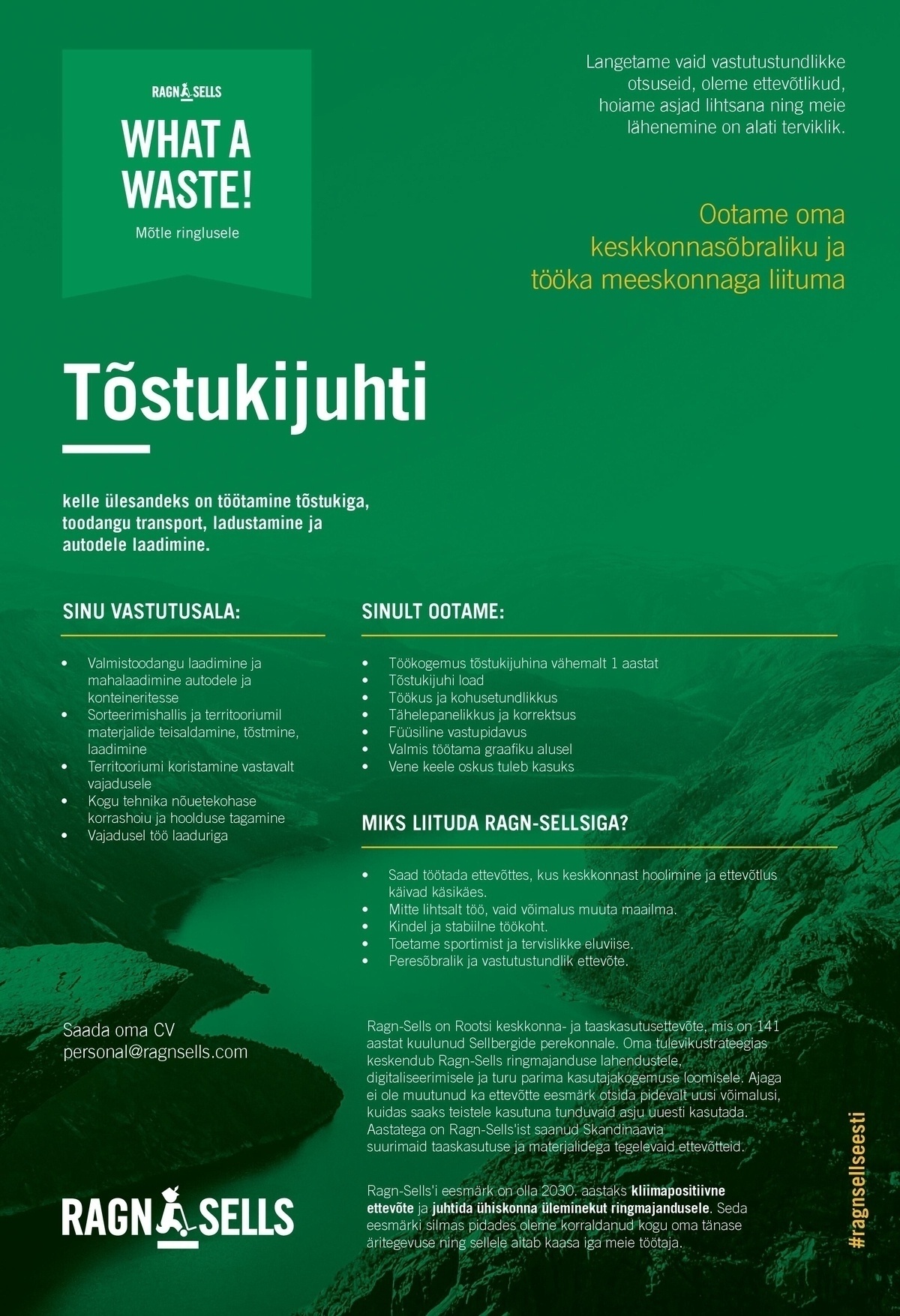 Ragn-Sells AS Tõstukijuht