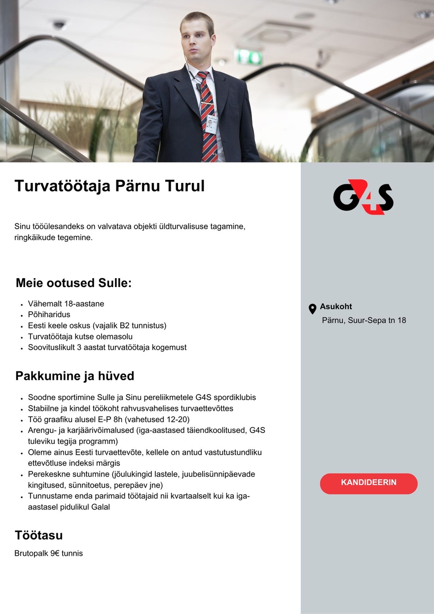 AS G4S Eesti Turvatöötaja (Pärnu Turg)