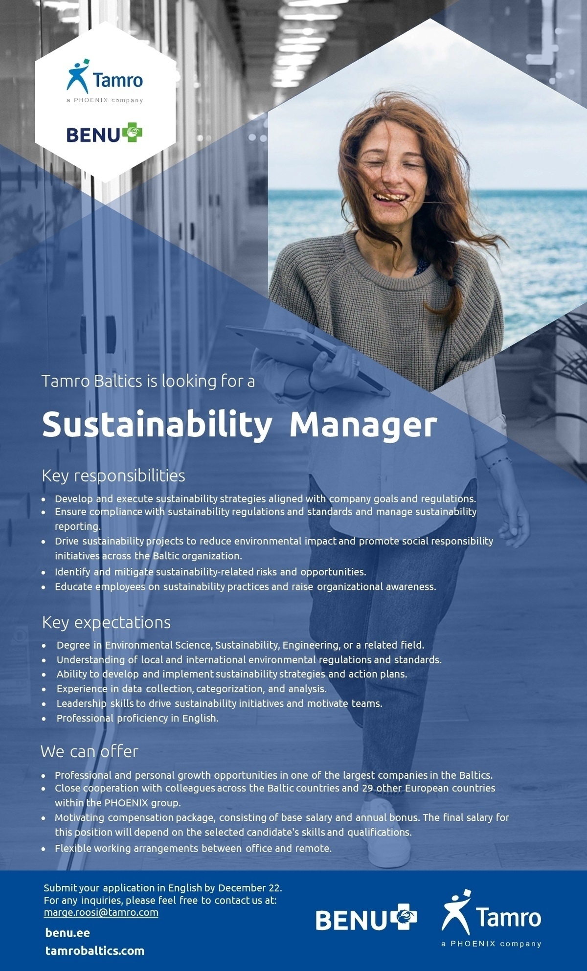 TAMRO EESTI OÜ Sustainability Manager