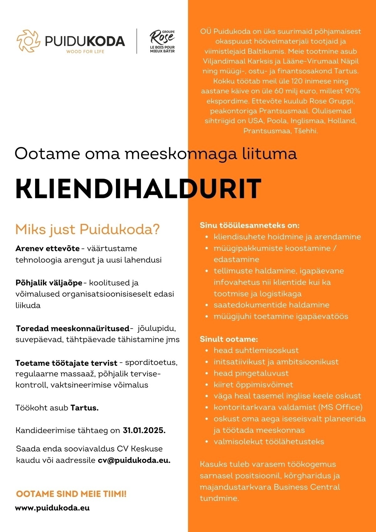 PUIDUKODA OÜ Kliendihaldur