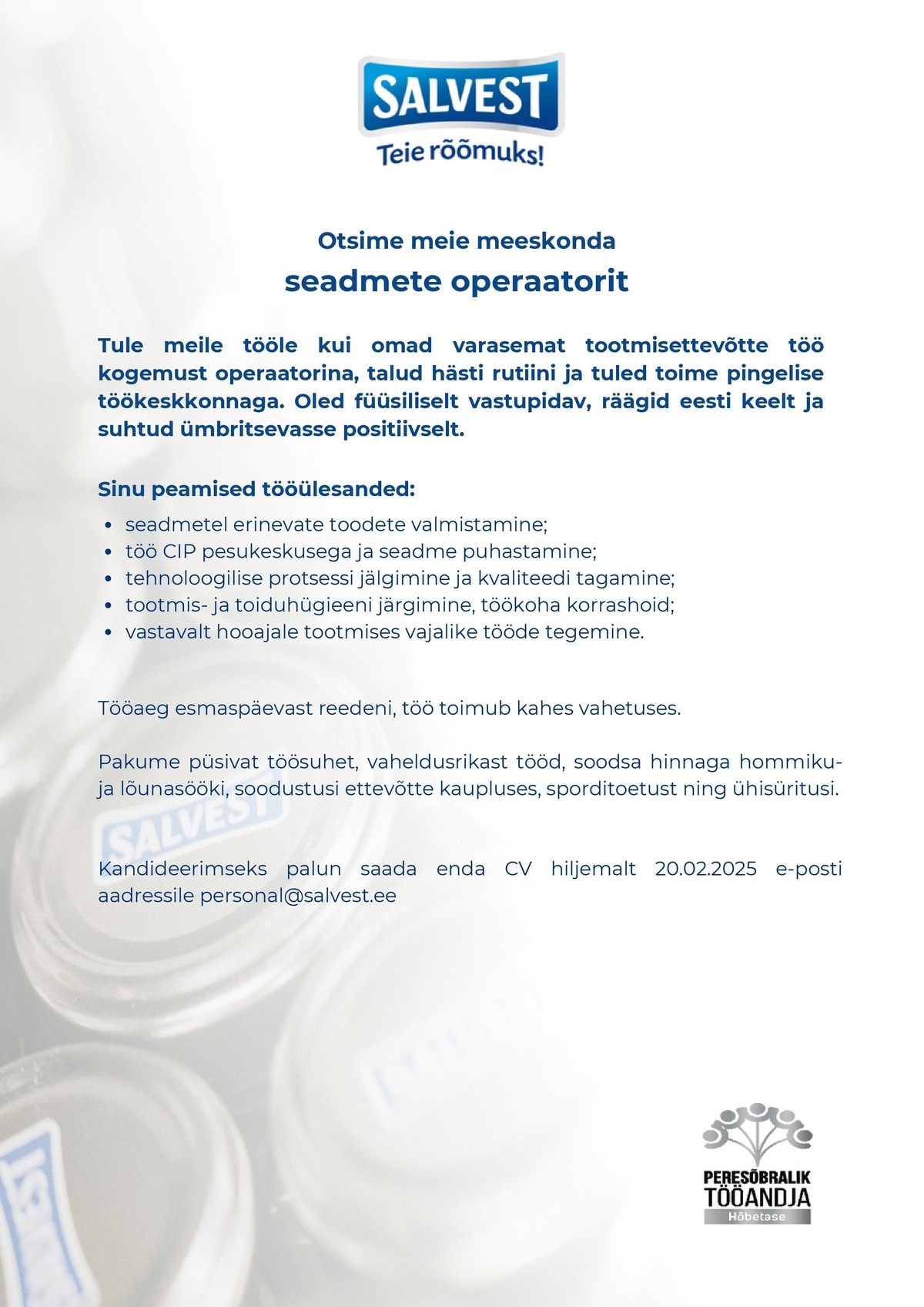 Salvest AS Seadmete operaator