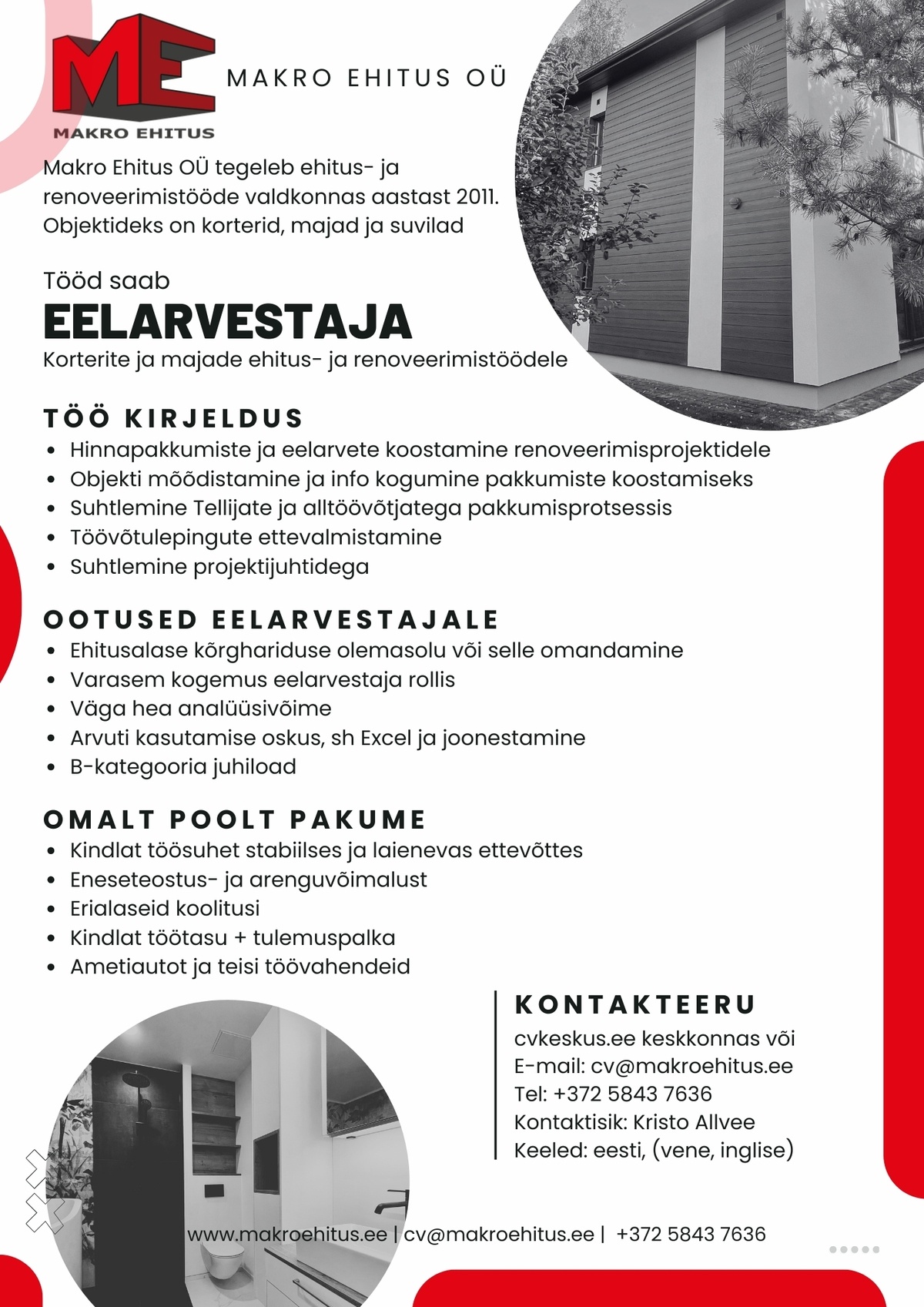 MAKRO EHITUS OÜ Eelarvestaja