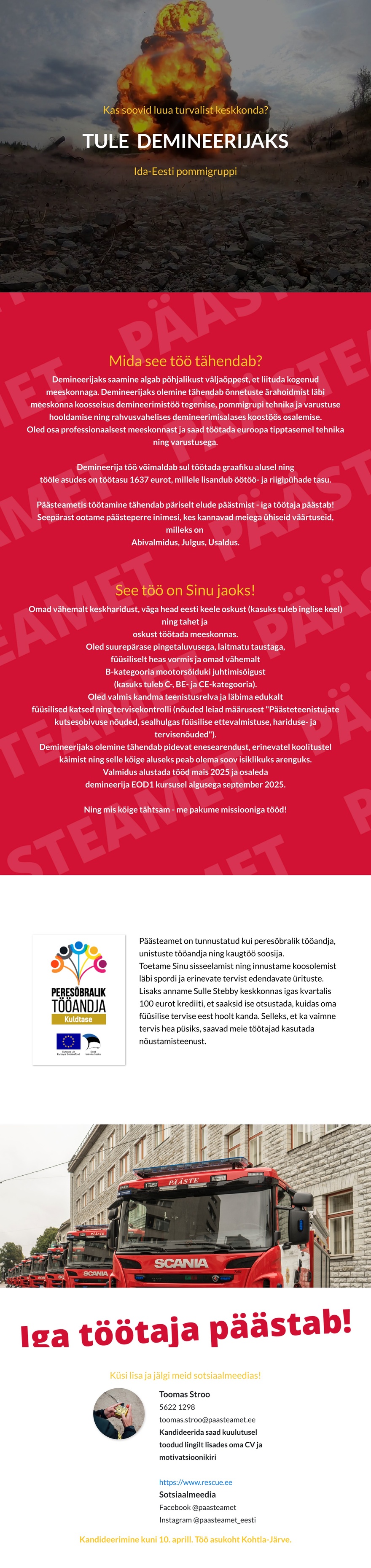 Päästeamet Demineerija