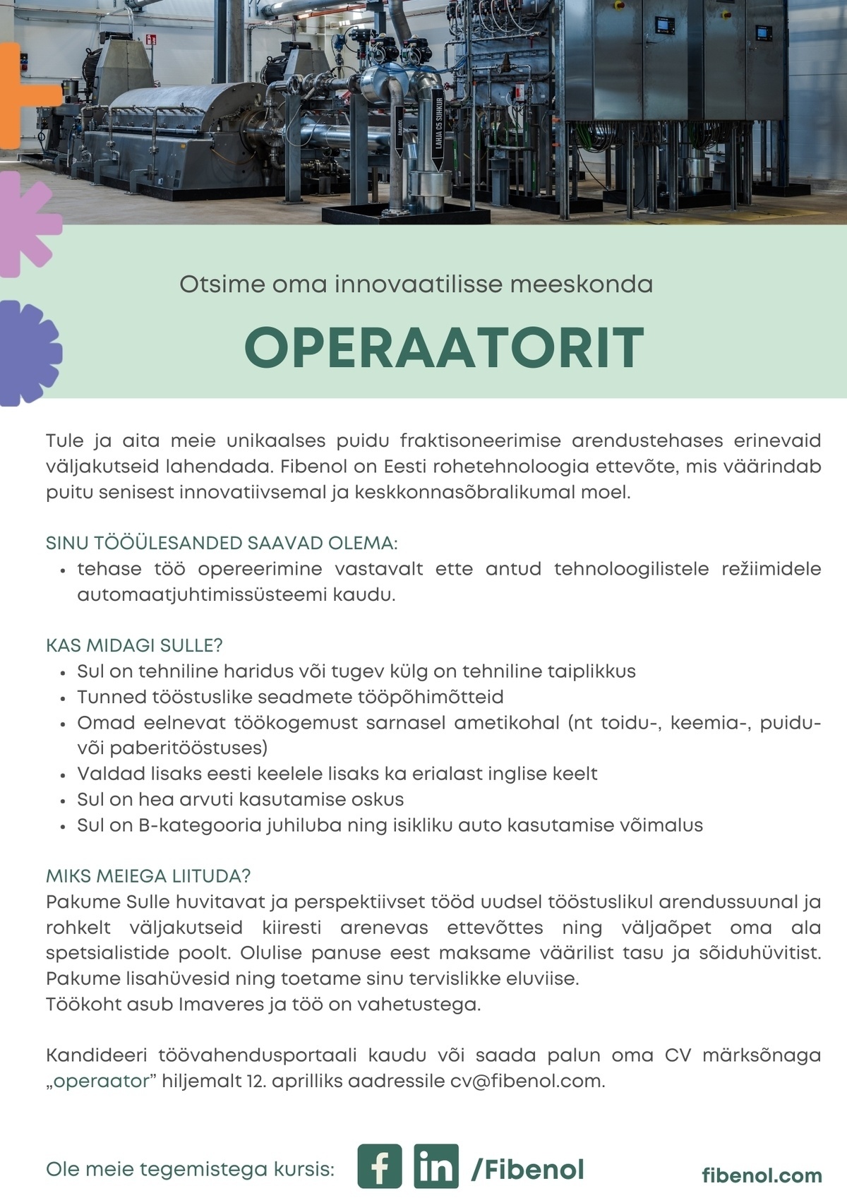 Fibenol OÜ OPERAATOR
