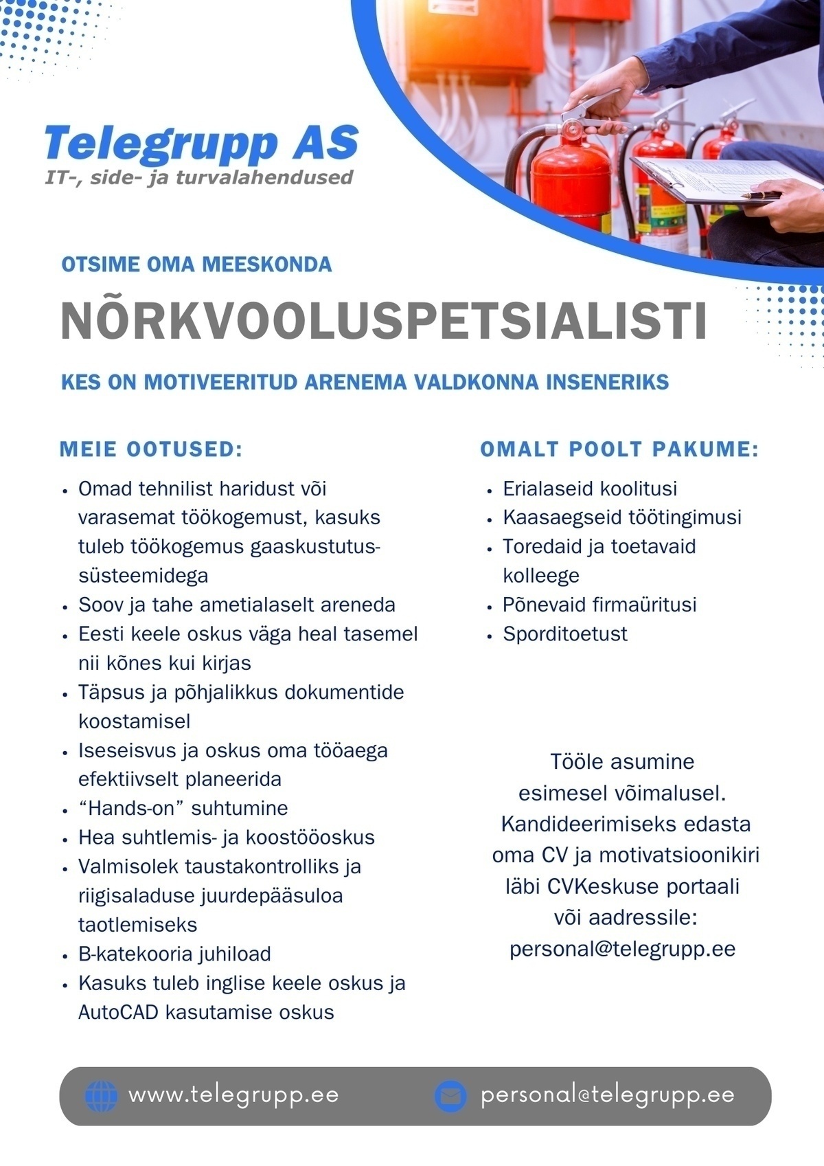Telegrupp AS Nõrkvooluspetsialist
