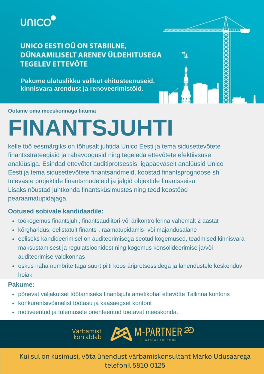 M-Partner HR Finantsjuht