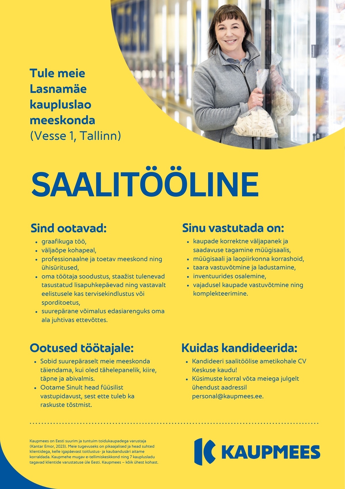 Kaupmees & Ko AS Saalitööline