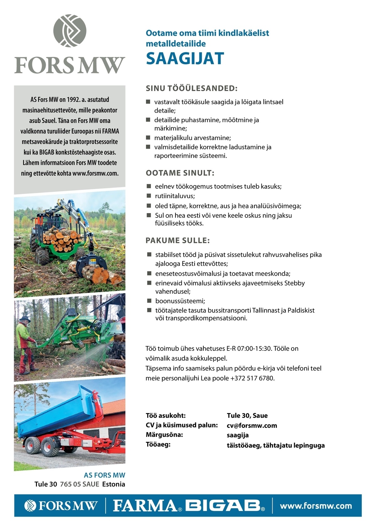 Fors MW AS Saagija