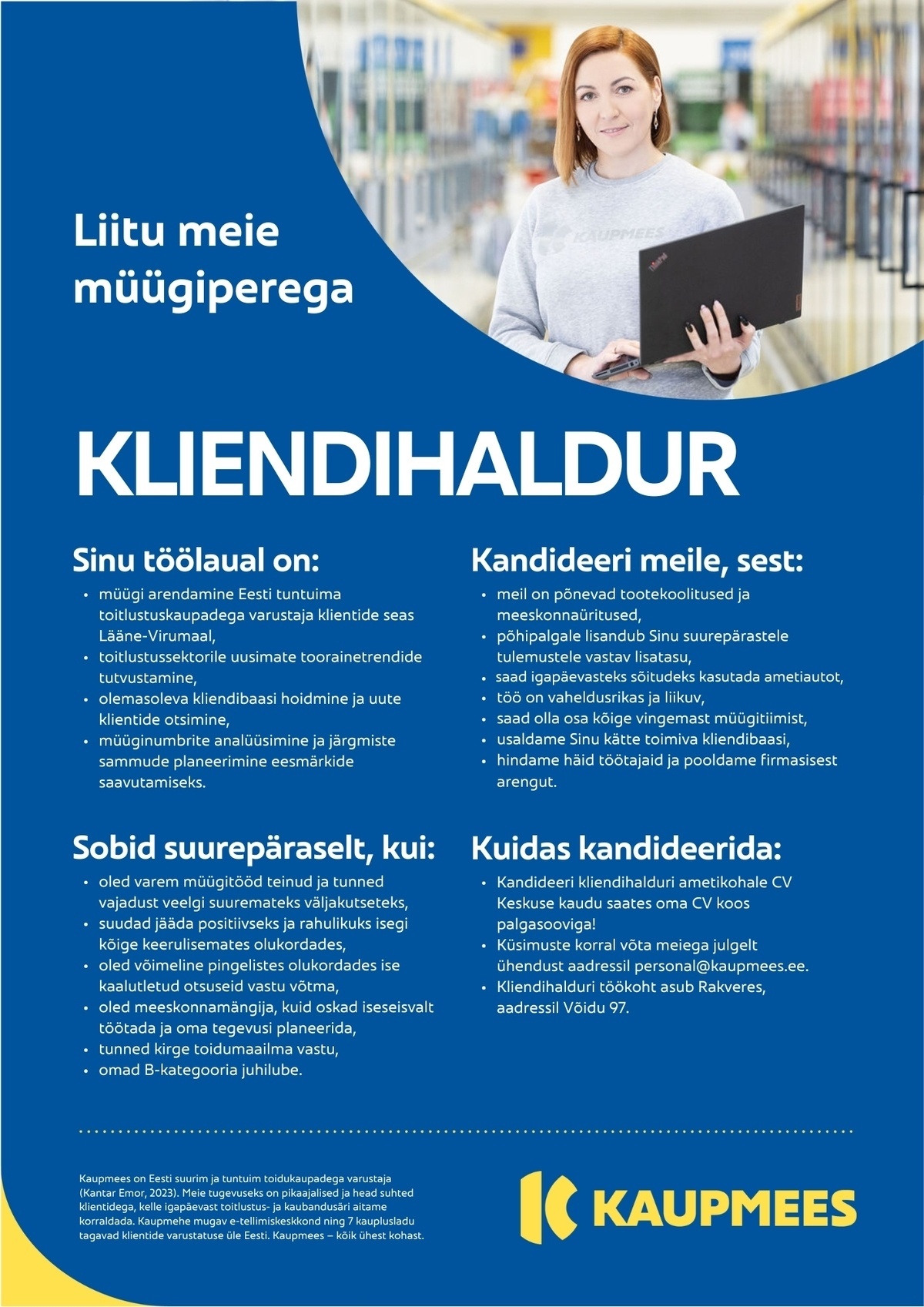 Kaupmees & Ko AS Kliendihaldur