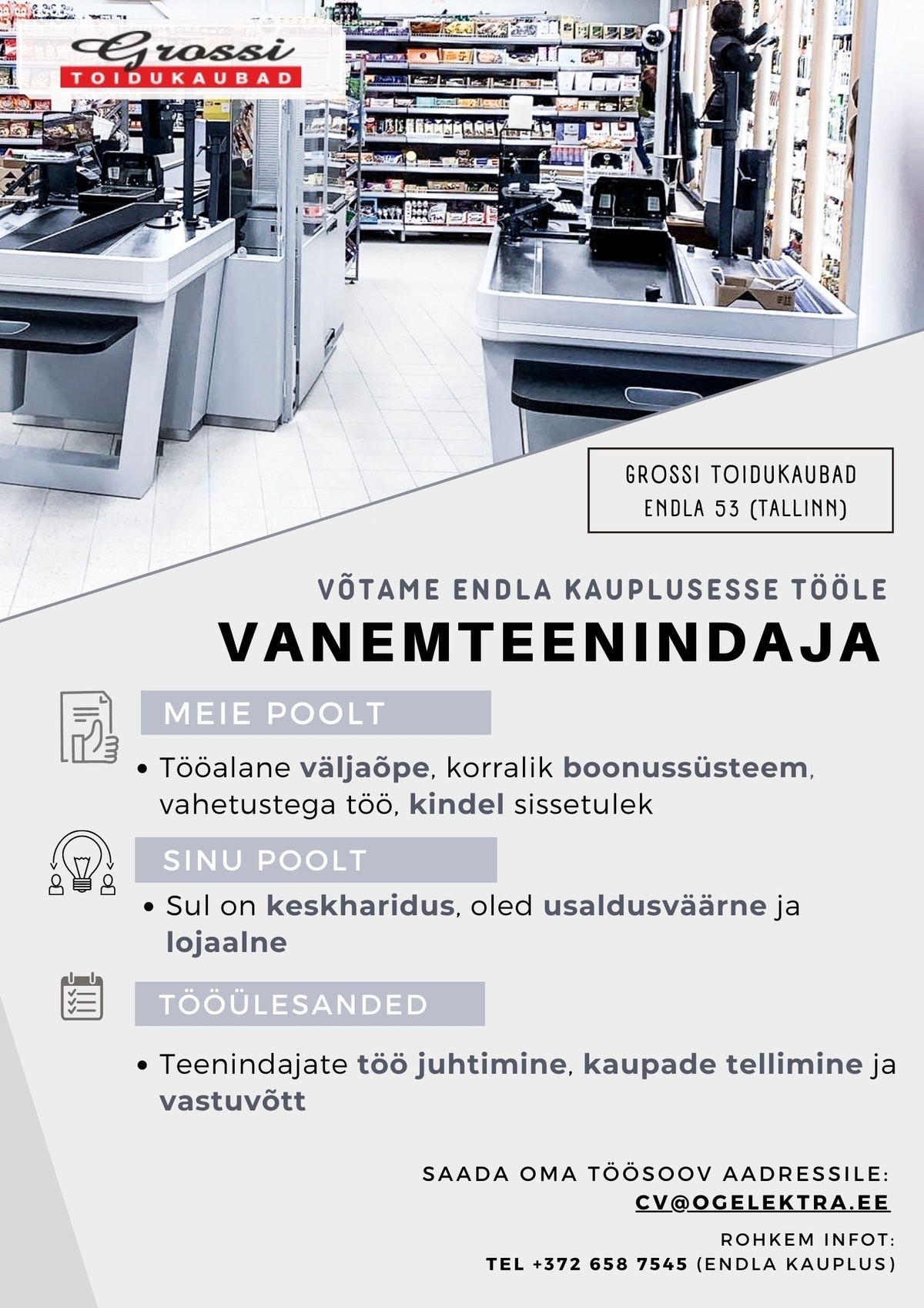 OG Elektra AS Vanemteenindaja (Endla)