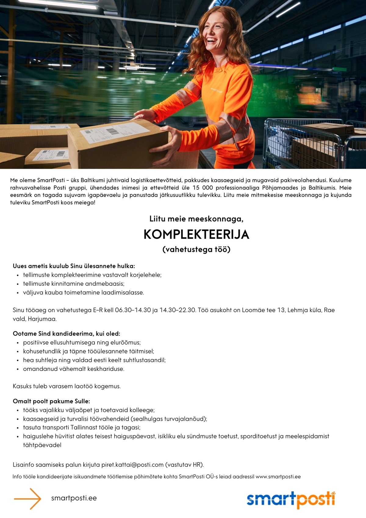 SmartPosti OÜ Komplekteerija