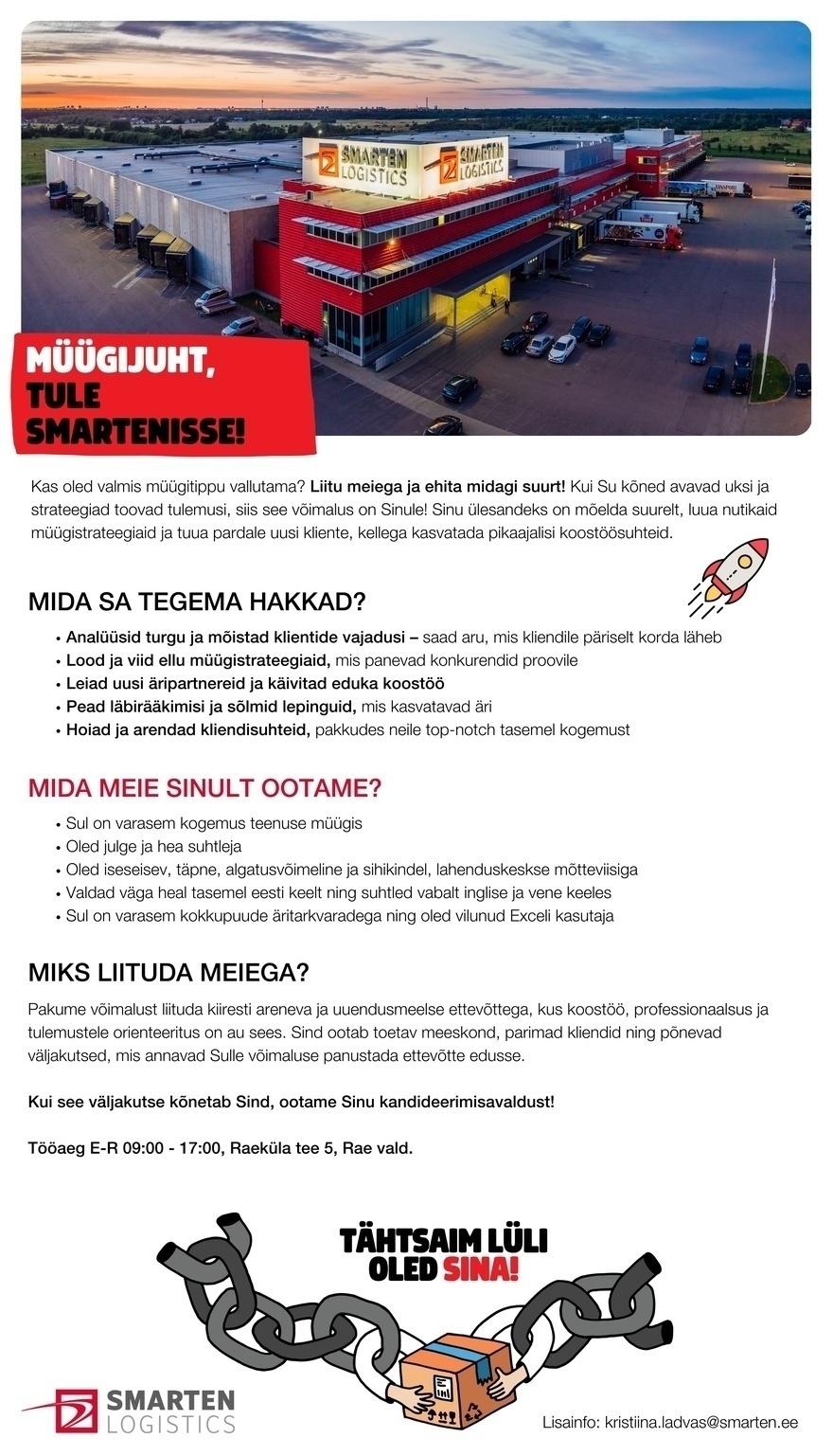 AS Smarten Logistics Müügijuht